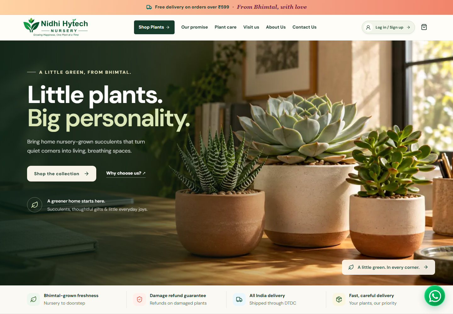 Homepage preview of Nidhi Hytech Nursery